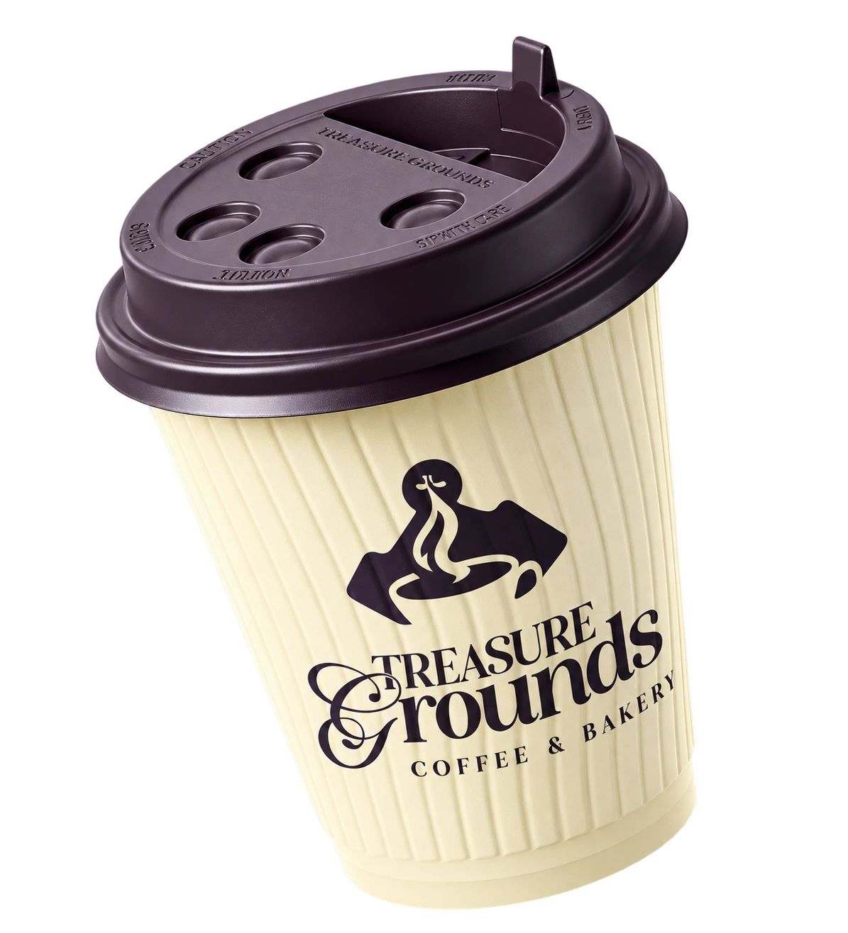 Treasure Grounds coffee cup